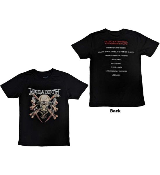 Megadeth: Killing Biz (Back Print) - Black T-Shirt