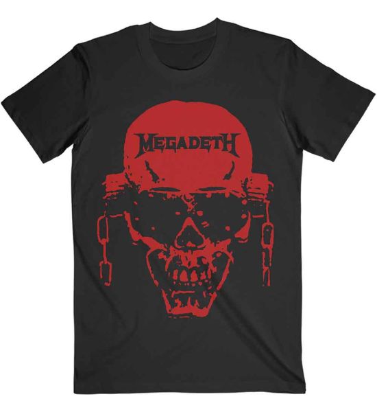 Megadeth: Vic Hi-Contrast Red - Black T-Shirt