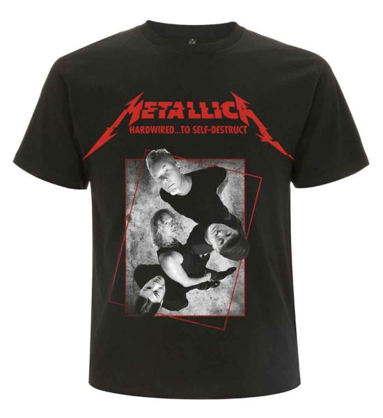 Metallica: Hardwired Band Concrete - Black T-Shirt