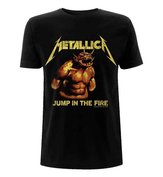 Metallica: Jump In The Fire Vintage - Black T-Shirt