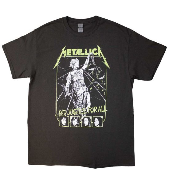 Metallica: Justice Faces - Grey T-Shirt