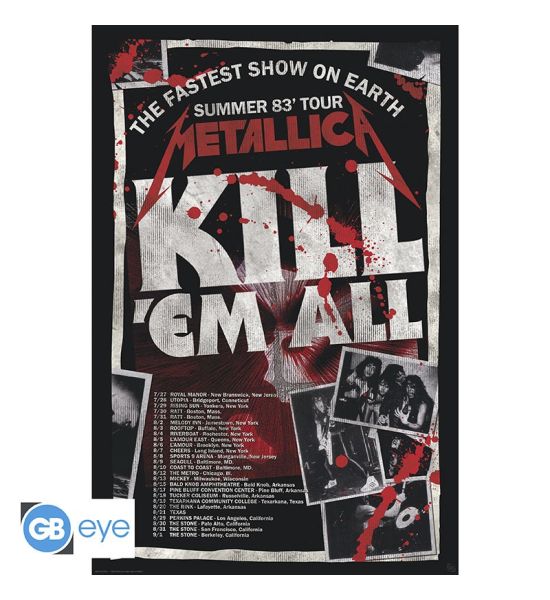 Metallica: Kill'Em All 83 Tour Poster (91.5x61cm)