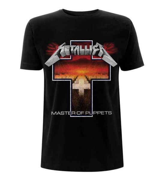 Metallica: Master of Puppets Cross - Black T-Shirt