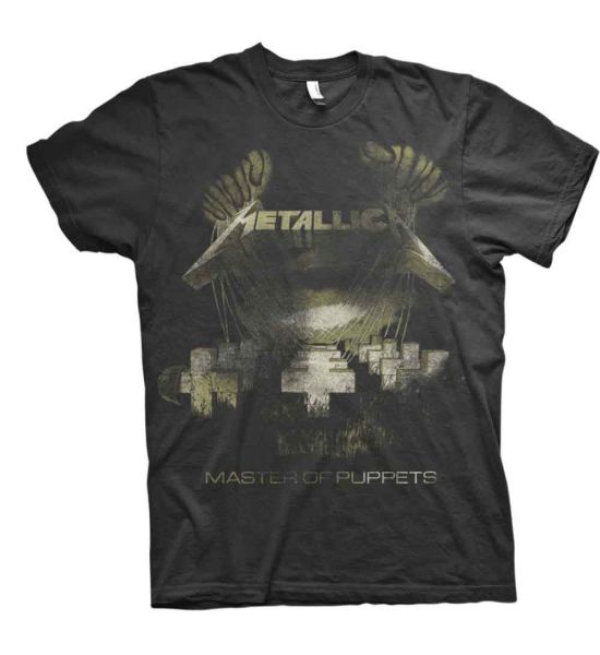 Metallica: Master of Puppets Distressed - Black T-Shirt