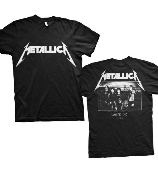 Metallica: Master of Puppets Photo (Back Print) - Black T-Shirt