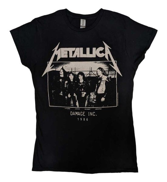 Metallica: Masters of Puppets Photo Damage Inc Tour - Ladies Black T-Shirt