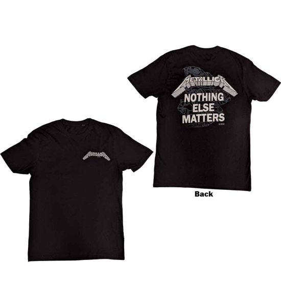 Metallica: Nothing Else Matters (Back Print) - Black T-Shirt