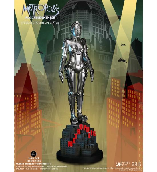 Metropolis: Maschinenmensch Silver 1/4 Statue (40cm) Preorder