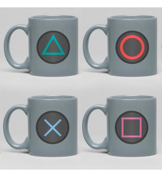 PlayStation: Buttons Espresso Mug Set Preorder