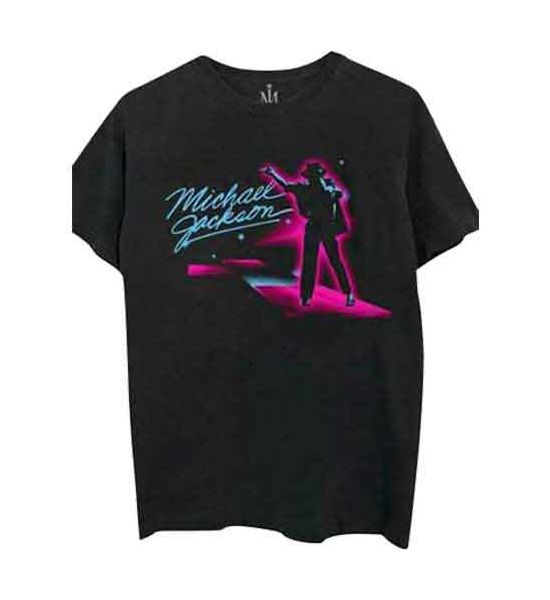 Michael Jackson: Neon - Black T-Shirt