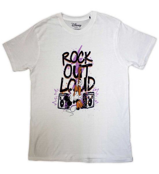 Mickey Mouse: Rock Out Loud - White T-Shirt