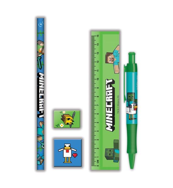 Minecraft: 5-Piece Stationery Set