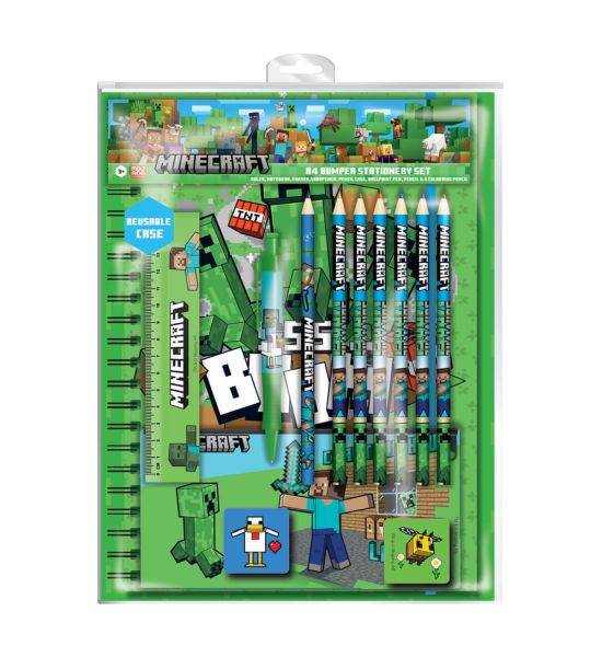 Minecraft: A4 Bumper Stationery Set 12-Piece