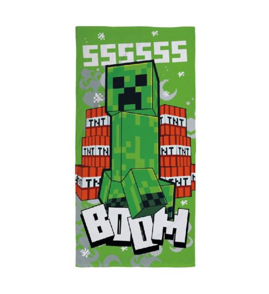 Minecraft: Creeper Boom Towel (70 x 140cm) Preorder