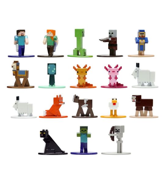 Minecraft: Nano Metalfigs Diecast Mini Figures 18-Pack Wave 8 (4cm)