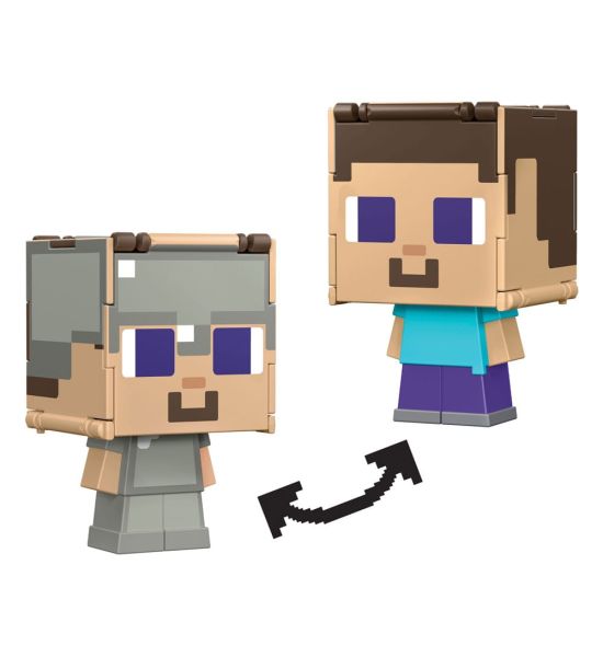 Minecraft: Steve & Steve in Iron Armor Flippin Action Figure