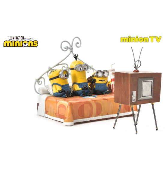 Minions: Minions TV Statue (18cm)