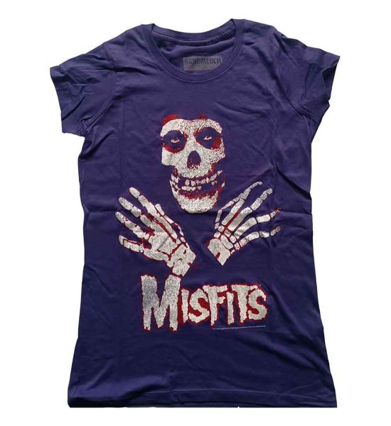 Misfits: Hands - Ladies Purple T-Shirt