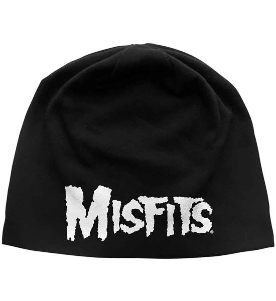 Misfits: Logo (Discharge Print) - Black Beanie Hat Preorder