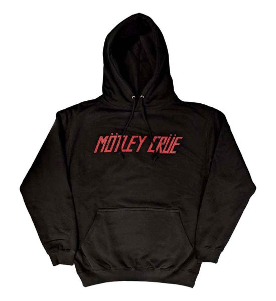 Motley Crue: Distressed Logo - Black Pullover Hoodie