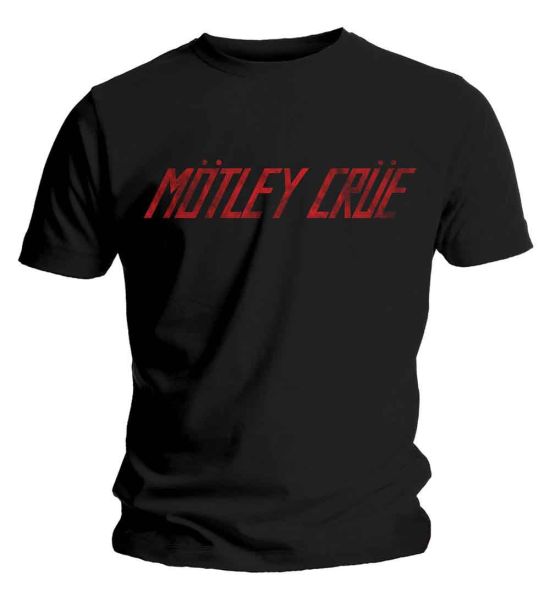 Motley Crue: Distressed Logo - Black T-Shirt