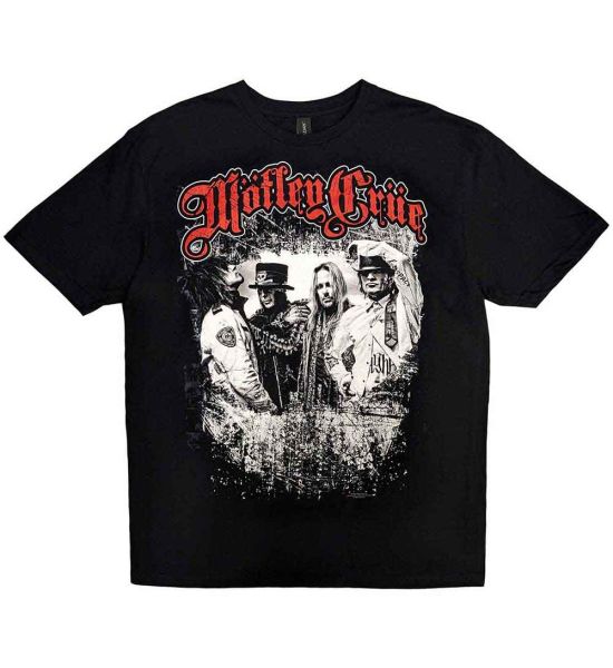 Motley Crue: Greatest Hits Band Shot - Black T-Shirt