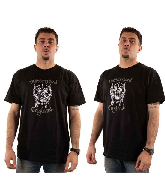 Motorhead: England (Embellished) - Black T-Shirt