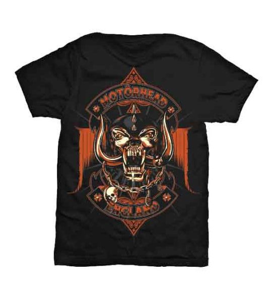 Motorhead: Orange Ace - Black T-Shirt