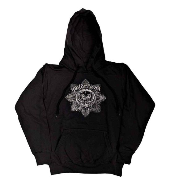 Motorhead: Pig Badge - Ladies Black Pullover Hoodie