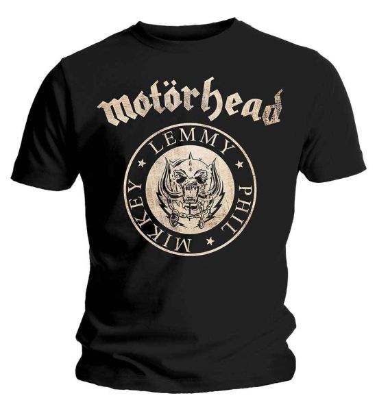 Motorhead: Undercover Seal Newsprint - Black T-Shirt