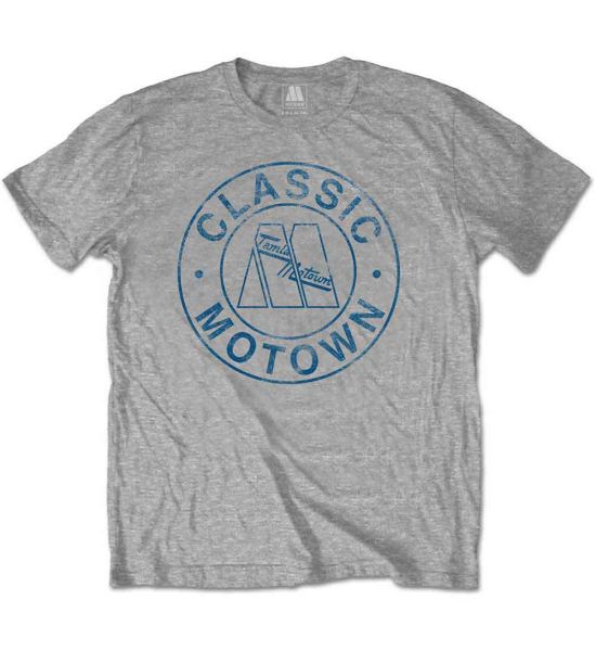 Motown Records: Classic Circle - Marl Grey T-Shirt