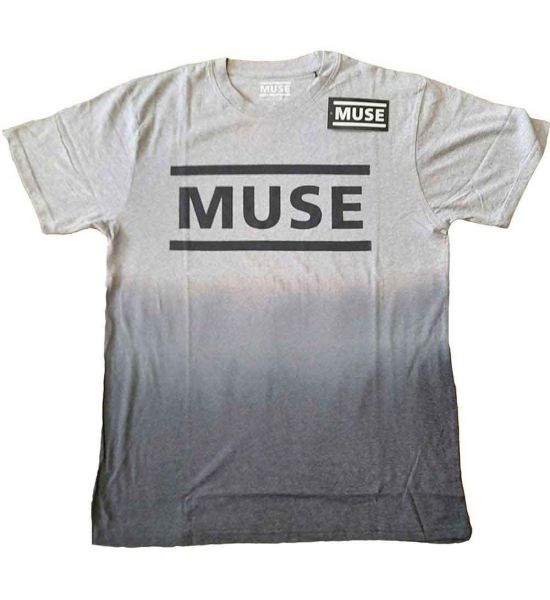 Muse: Logo (Dip Dye, Dye Wash) - White T-Shirt