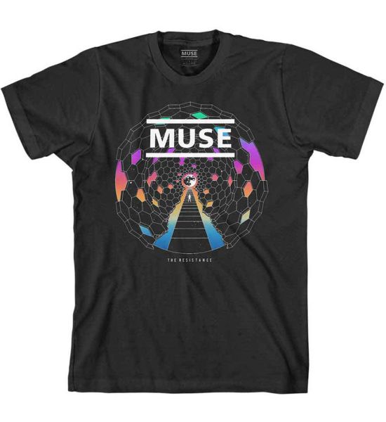 Muse: Resistance Moon - Black T-Shirt