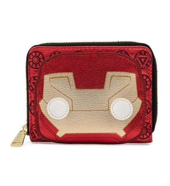 Loungefly Iron Man: Head Zip Around Purse