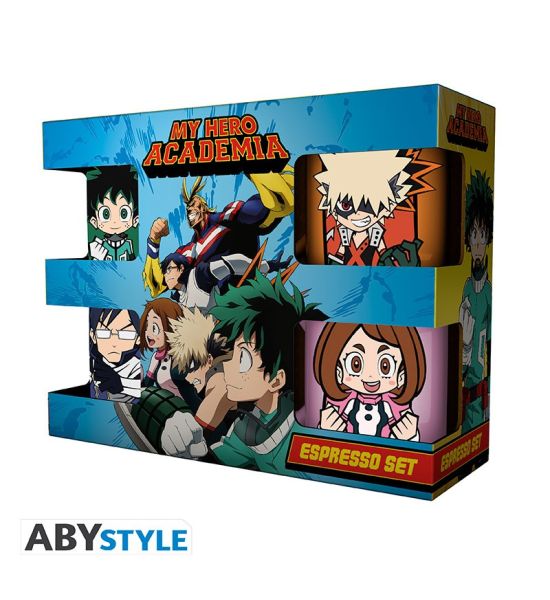 My Hero Academia: Chibi Characters Set of 4 Espresso Mugs Preorder