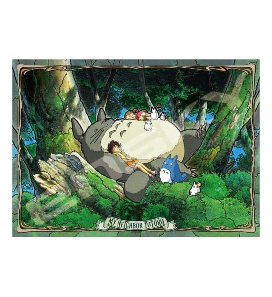 My Neighbor Totoro: Napping with Totoro Stained Glass Jigsaw Puzzle (500 pieces) Preorder