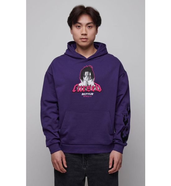 Naruto Shippuden: Hooded Sweater Graphic Purple