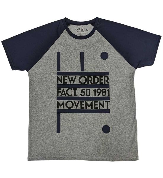 New Order: Movement - Grey & Navy Blue T-Shirt