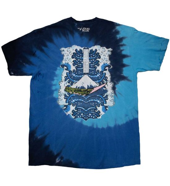 Nick Mason's Saucerful of Secrets: Hokusai Wave Dip Dye - Blue T-Shirt