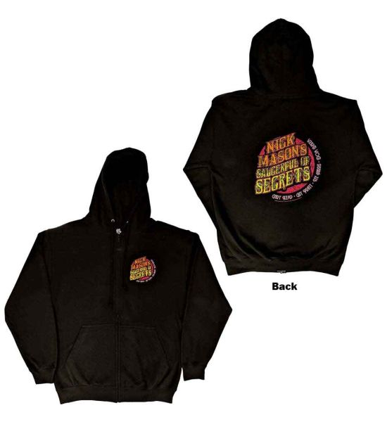 Nick Mason's Saucerful of Secrets: Logo (Back Print) - Black Zip-up Hoodie