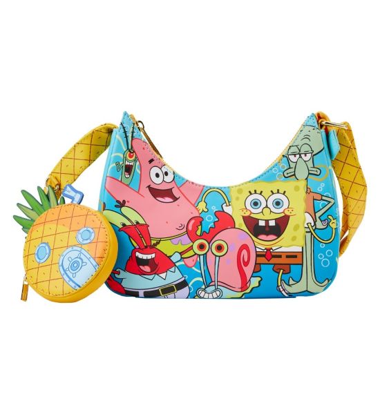 Loungefly Spongebob Squarepants: Group Shot Crossbody Bag