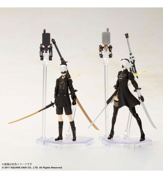 NieR Automata: 2B & 9S Action Figures Plastic Model Kit (7cm) Preorder