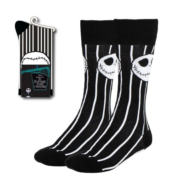 Nightmare Before Christmas: Jack's Face Stripes Socks (38-45) Preorder