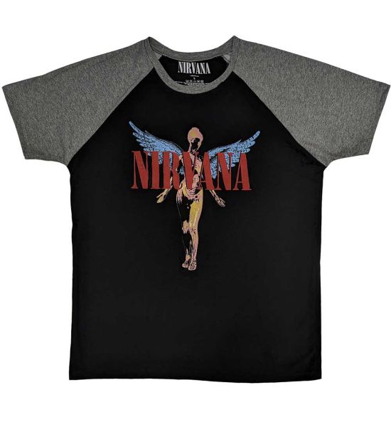 Nirvana: Angelic - Black & Grey T-Shirt