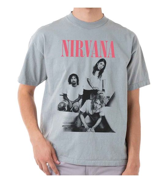 Nirvana: Bathroom Photo - Grey T-Shirt