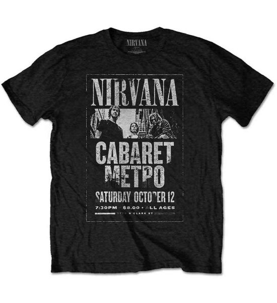 Nirvana: Cabaret Metro - Black T-Shirt