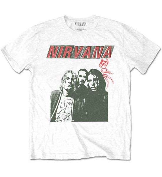 Nirvana: Flipper - White T-Shirt