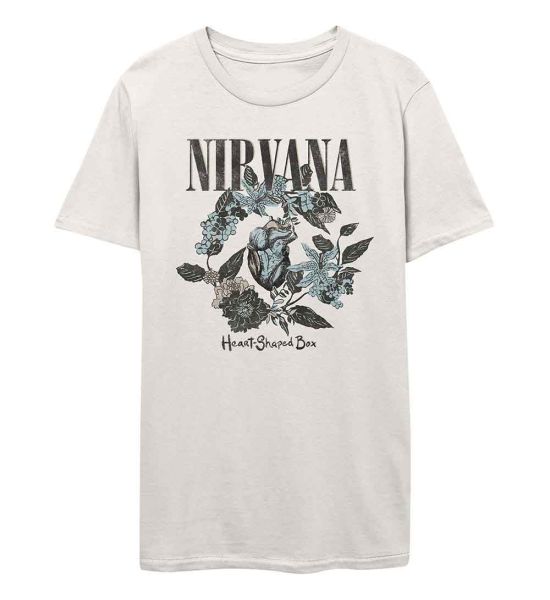 Nirvana: Heart Shape Box - White T-Shirt