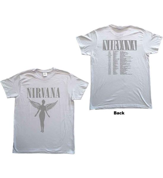 Nirvana: In Utero Tour (Back Print) - White T-Shirt