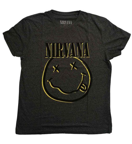 Nirvana: Inverse Happy Face - Brindle T-Shirt